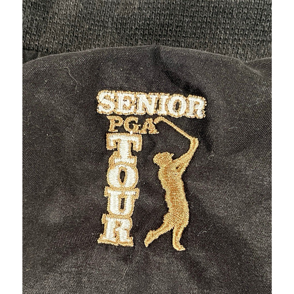 VTG PGA Tour Senior Championship Gaillardia Pullover Windbreaker Jacket XL Black - Picture 4 of 9